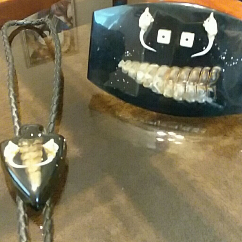 Rattle Snake Belt/Buckle/Tie